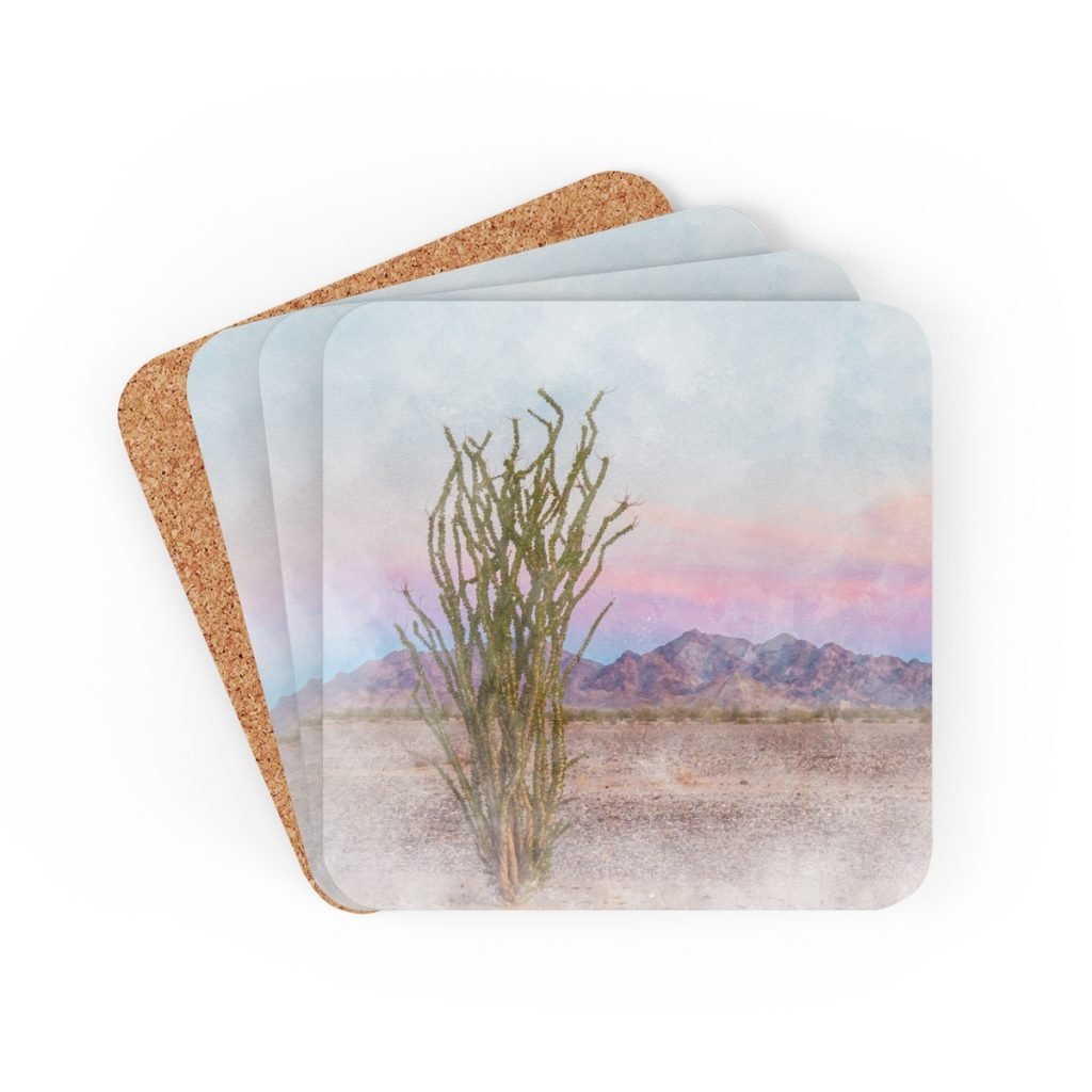 ocotillo sunset coaster set