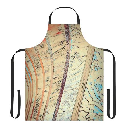 wooden waves apron front view