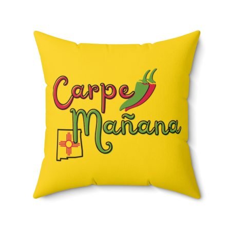 carpe mañana square pillow 20x20 front view