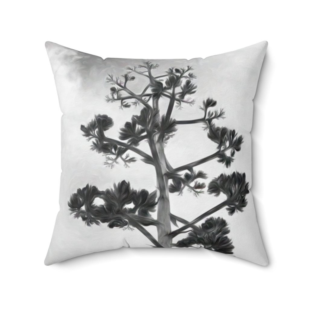 agave bloom square pillow 20x20 front view