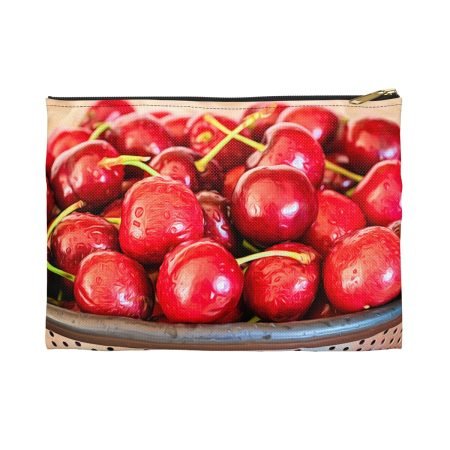 fresh cherries pouch front view