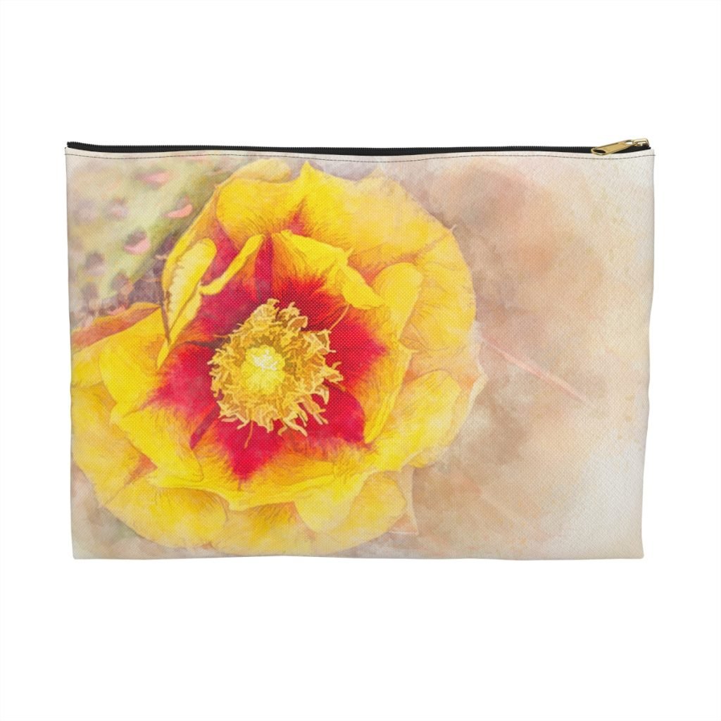 cactus bloom pouch front view