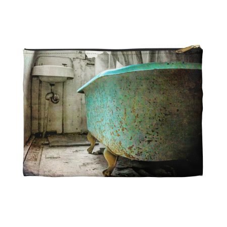 abandoned bathtub pouch front view
