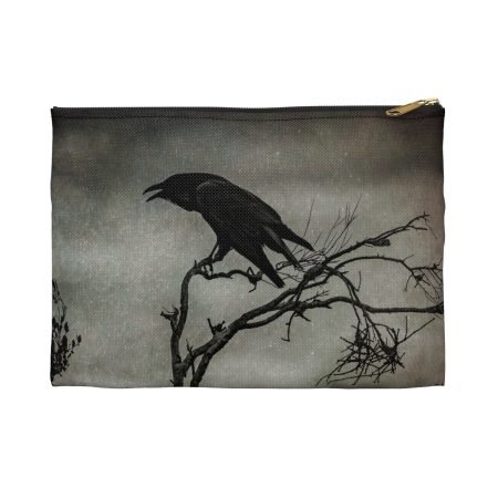 mysterious raven pouch front view