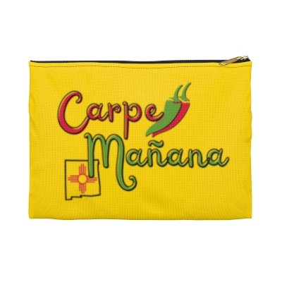 carpe mañana pouch front view