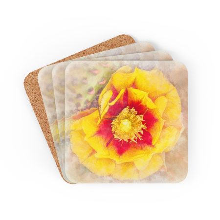 cactus bloom coaster set