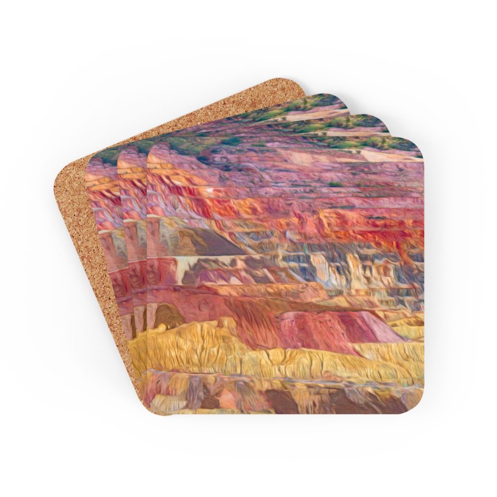 flight of strata coaster set