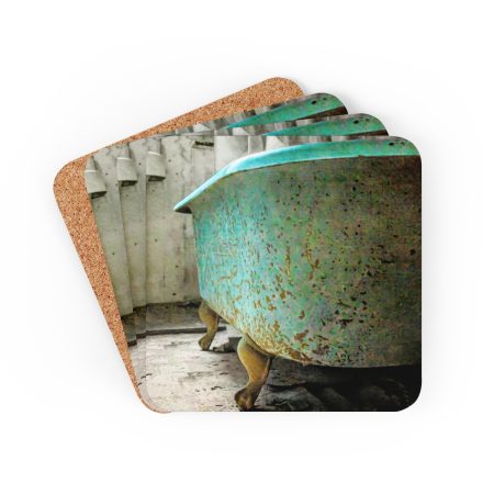 abandoned bathtub coaster set