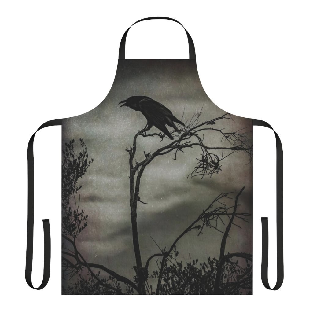 mysterious raven apron front view