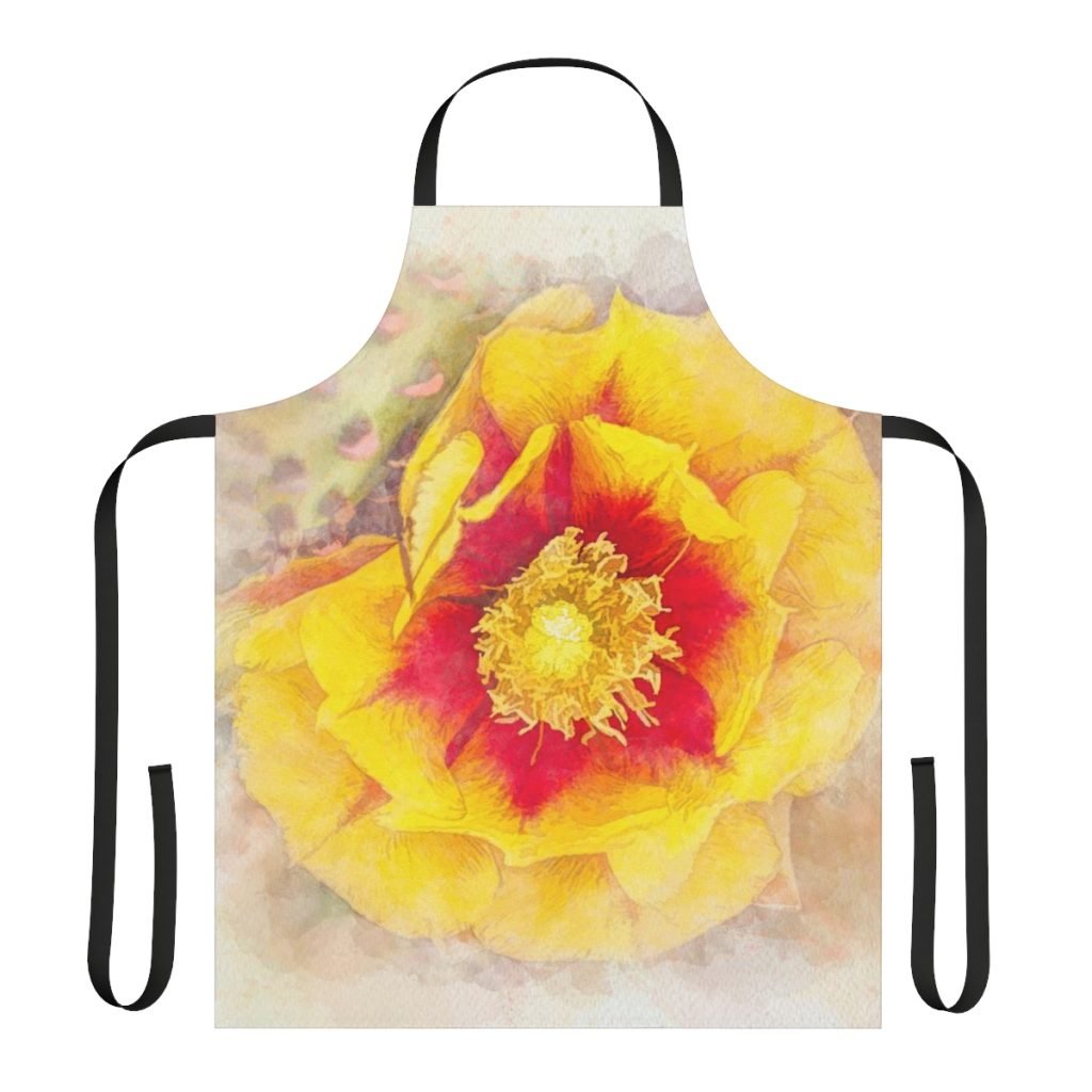 cactus bloom apron front view