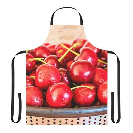 fresh cherries apron front view
