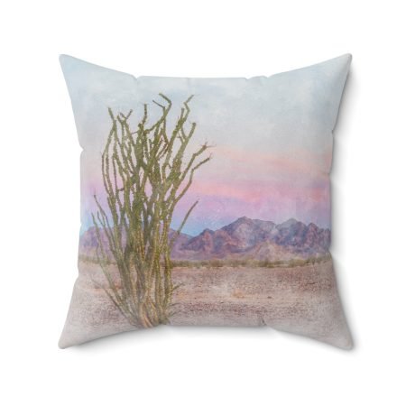 ocotillo sunset square pillow 20x20