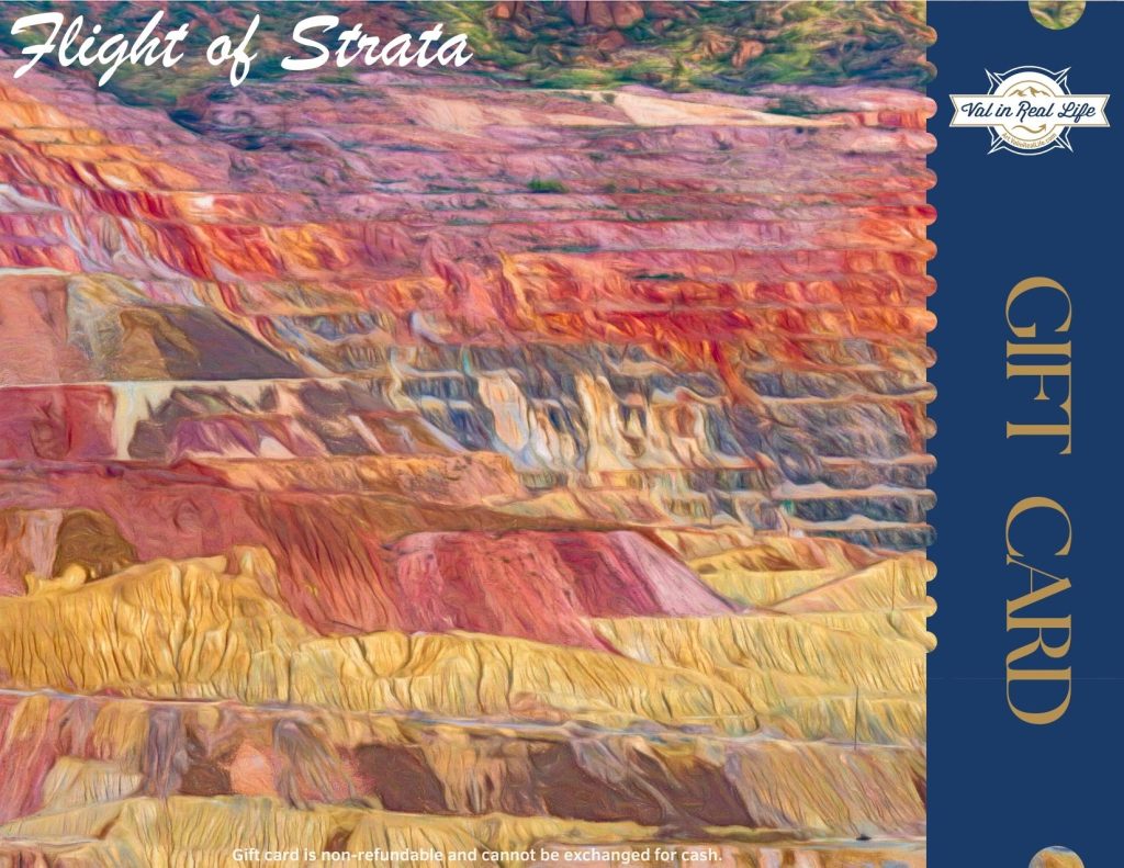 Flight of Strata gift card - Val Weston Photographic Art Flight of Strata gift card