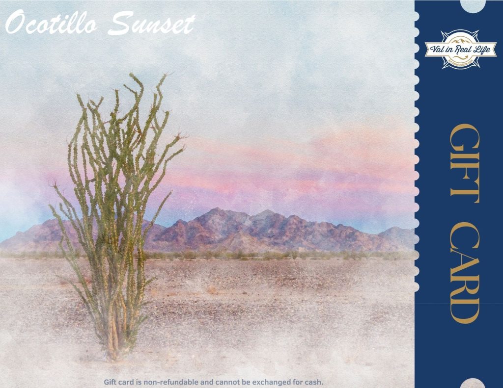 Ocotillo Sunset gift card