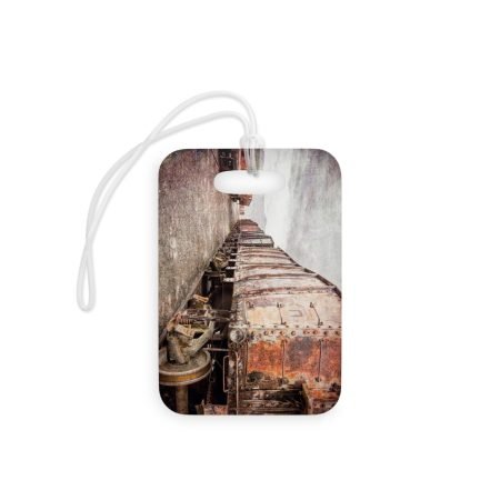 abandoned railcars bag tag front view