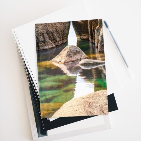 Tahoe Grotto hardcover journal on stack of books