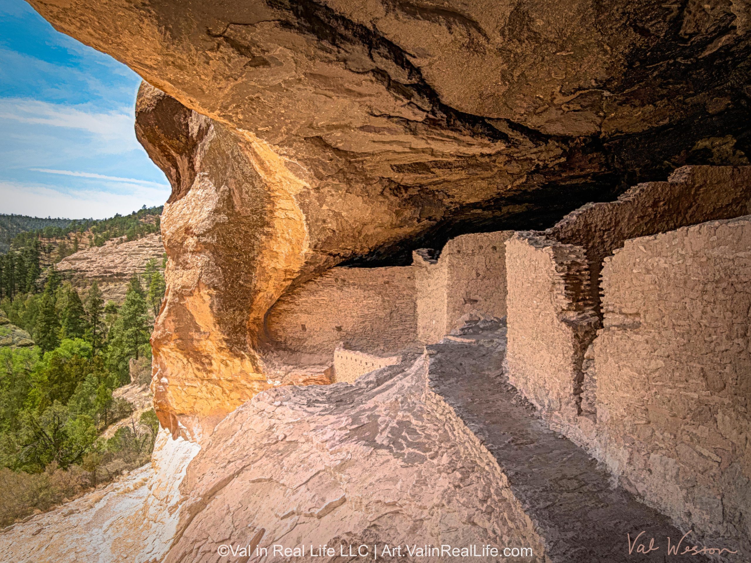 Cliff Dwellings Vista photographic artwork by Val Weston