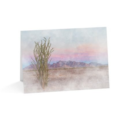 Ocotillo Sunset Greeting Cards