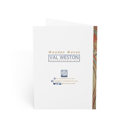 Wooden Waves greeting card back