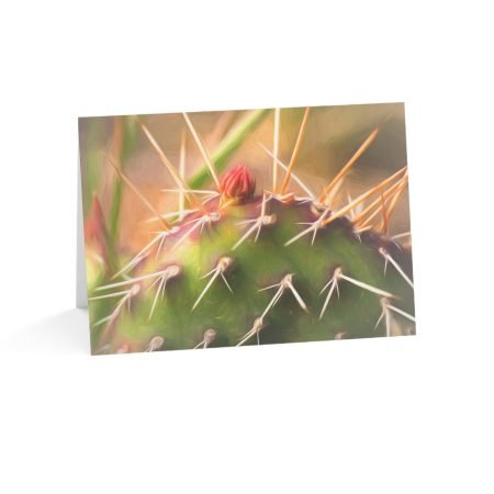 Cactus Bud Greeting Cards